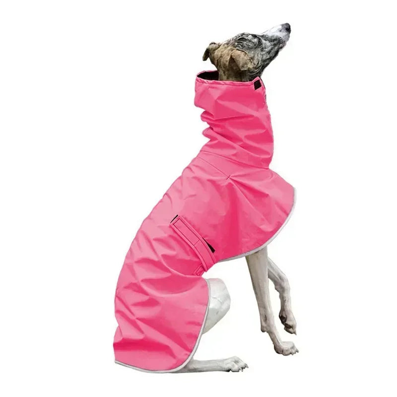 Italian Greyhound Winter Coat – Waterproof, Adjustable Dog Jacket with Warm Fleece for Whippets & Greyhounds