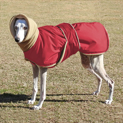 Waterproof Greyhound Winter Coat – Super Warm Thick Jacket for Medium & Large Dogs.