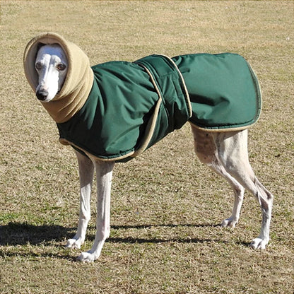 Waterproof Greyhound Winter Coat – Super Warm Thick Jacket for Medium & Large Dogs.