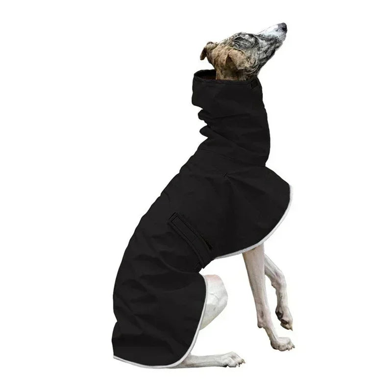 Italian Greyhound Winter Coat – Waterproof, Adjustable Dog Jacket with Warm Fleece for Whippets & Greyhounds