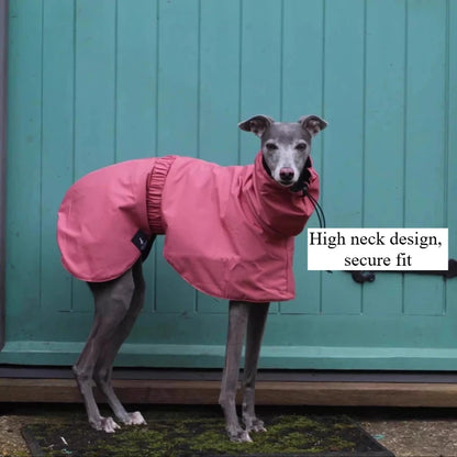 Luxury Waterproof Raincoat – Large Size Jacket for Greyhounds & Whippets