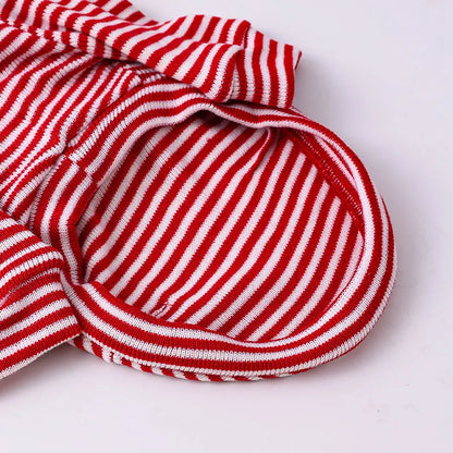 Red Striped Turtleneck Sweater for Italian Greyhounds & Whippets