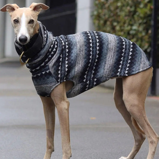 Winter Fleece Turtleneck Vest for Whippets & Italian Greyhounds