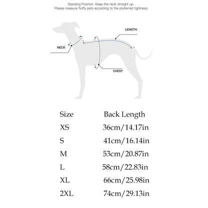 Black High-Neck Winter Jacket for Italian Greyhounds & Whippets