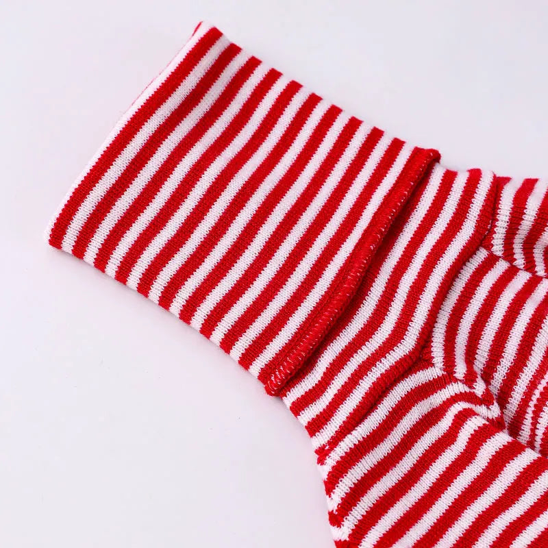 Red Striped Turtleneck Sweater for Italian Greyhounds & Whippets